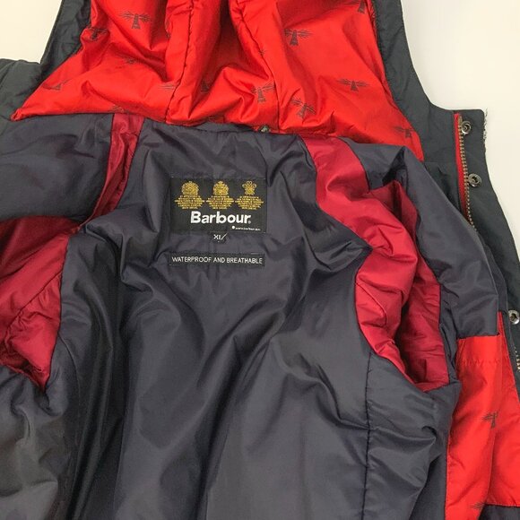 Barbour Kids Keaton Waterproof Breathable Navy Fall/Winter Jacket Sz XL - Picture 13 of 16